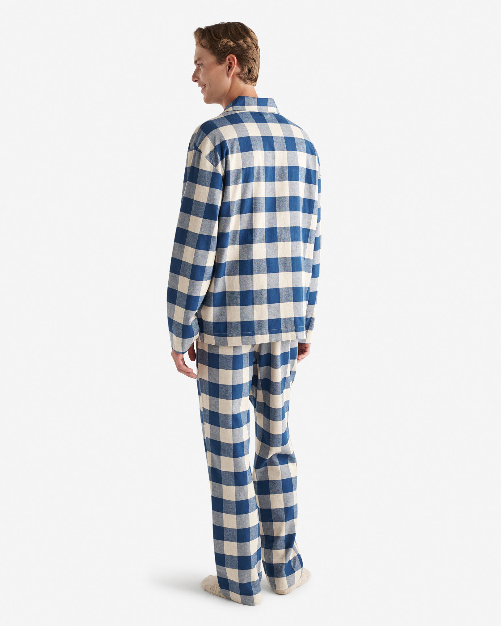 Mens Park Plaid Sleep Set Pajamas Lounge Sets Roots