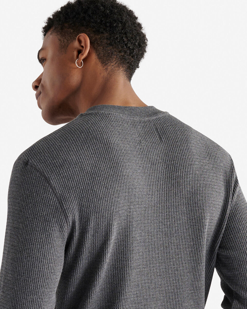 Waffle Long Sleeve Henley