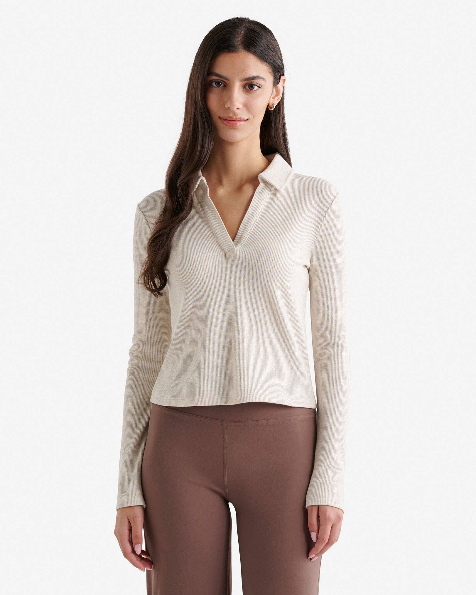 Baby Waffle Polo Top