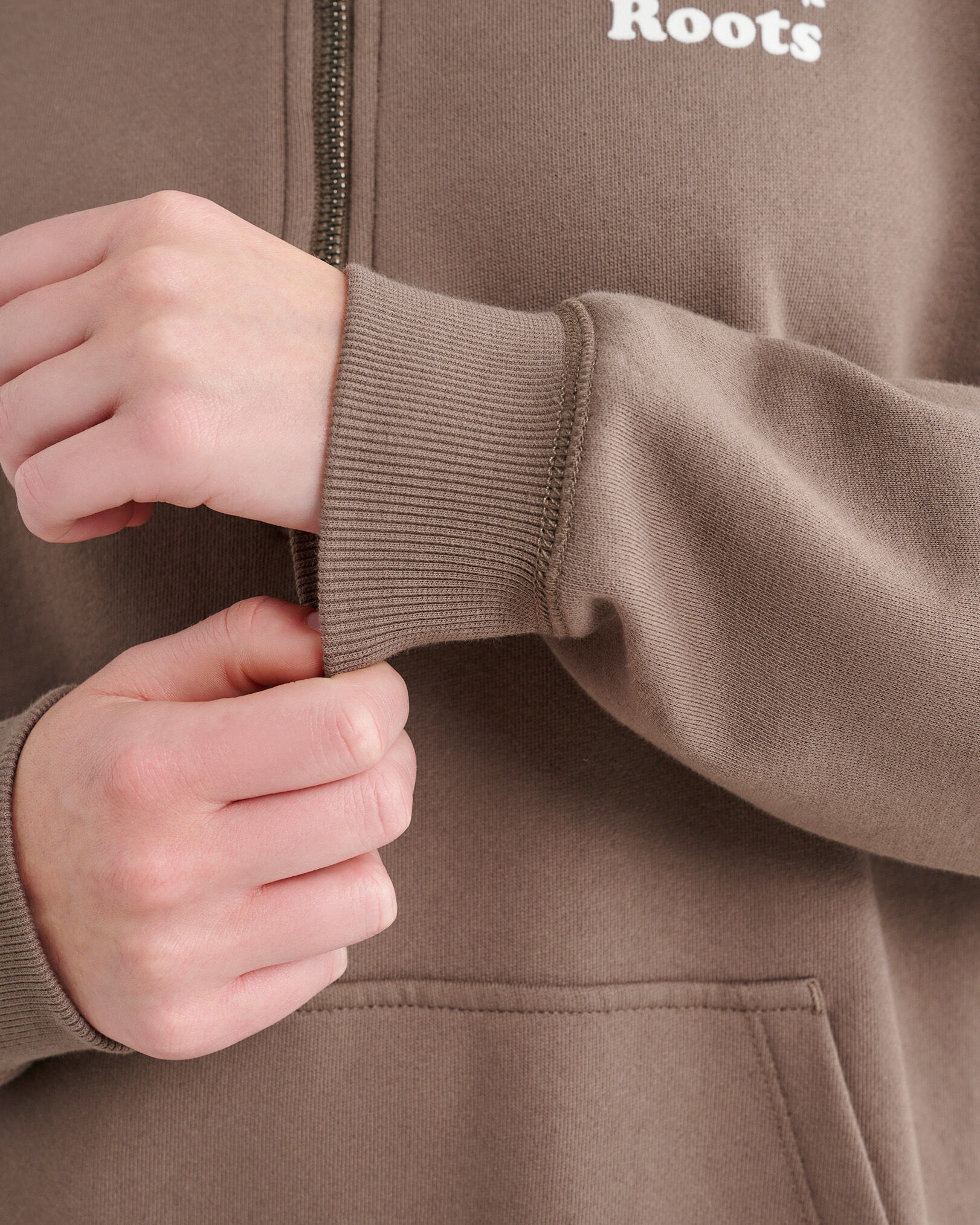 Chandail à col glissière décontracté Cooper en coton bio