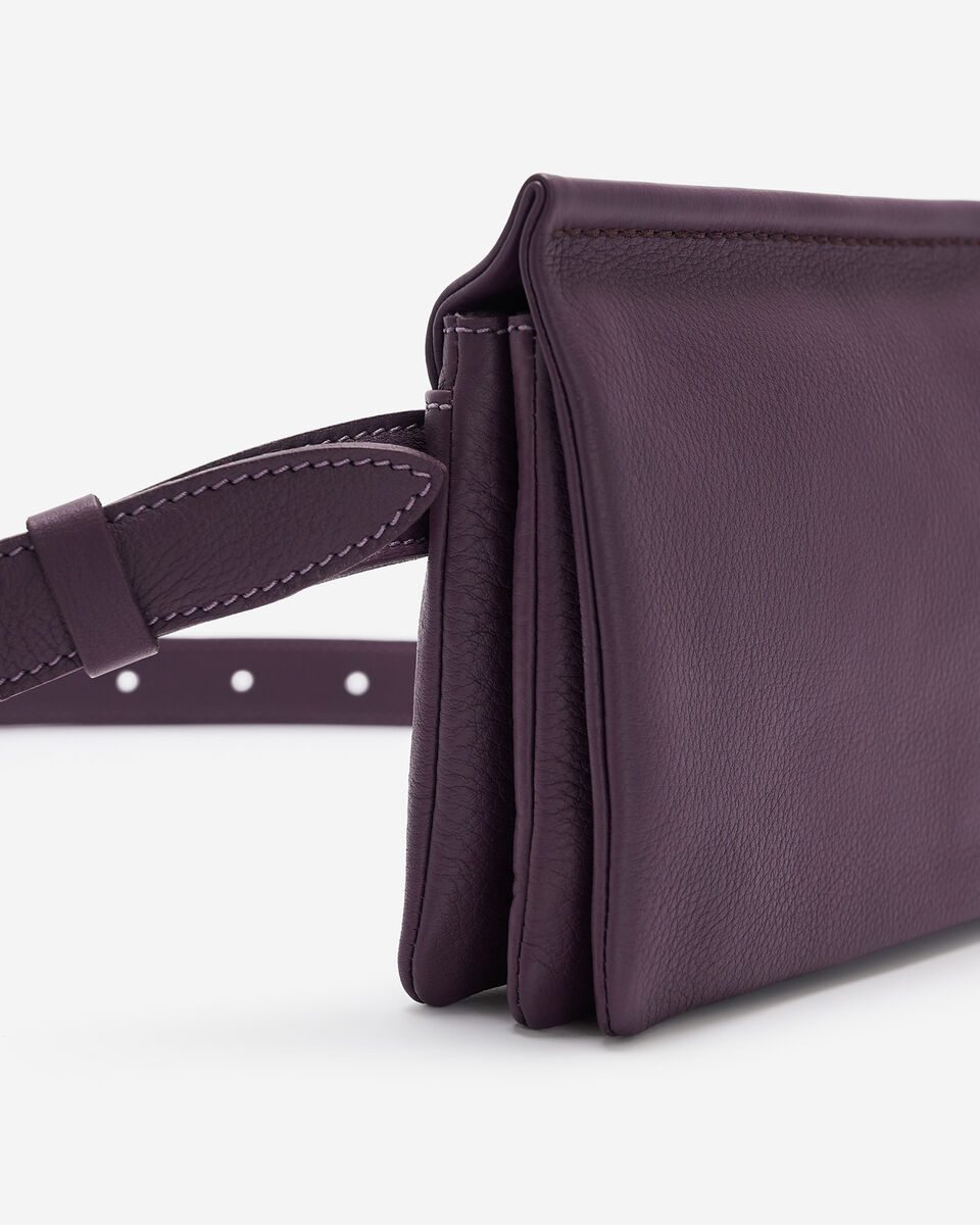 Sac-ceinture double en cuir Nuage