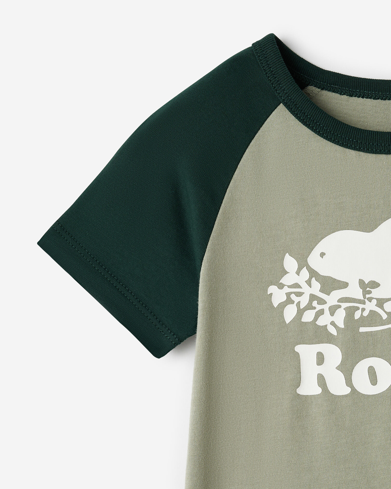 Baby Organic Cooper Baseball Short Sleeve Bodysuit