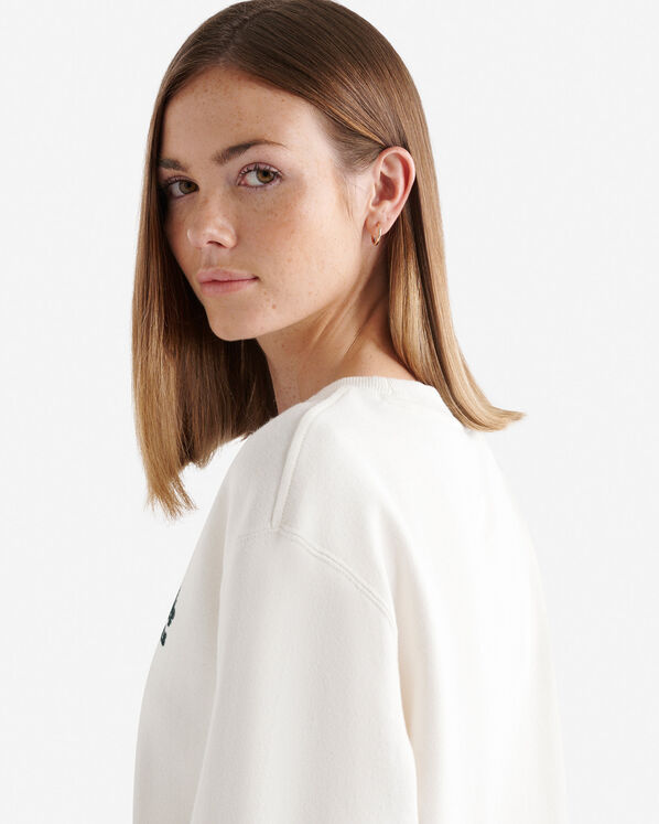 Chandail col en V en molleton de coton bio Cooper