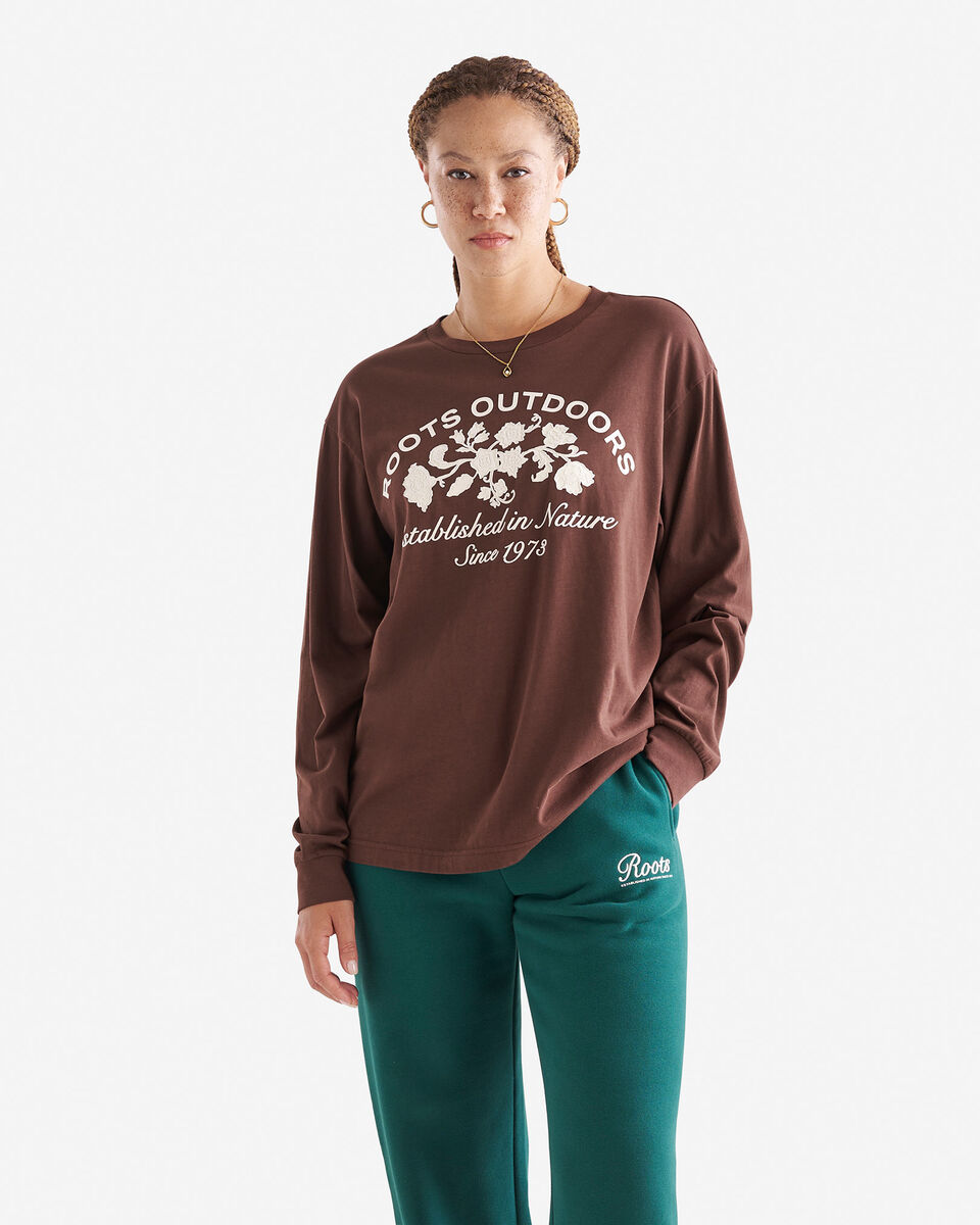 Womens Roots Signature Long Sleeve T-Shirt