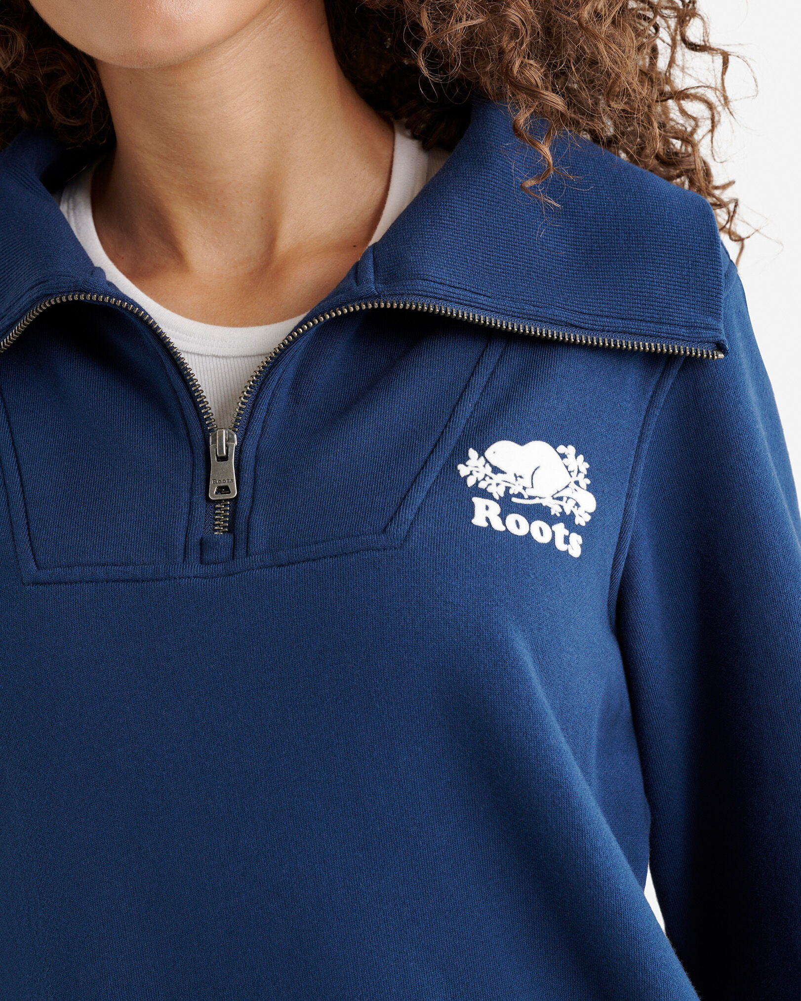 Organic Cooper Half Zip Dress