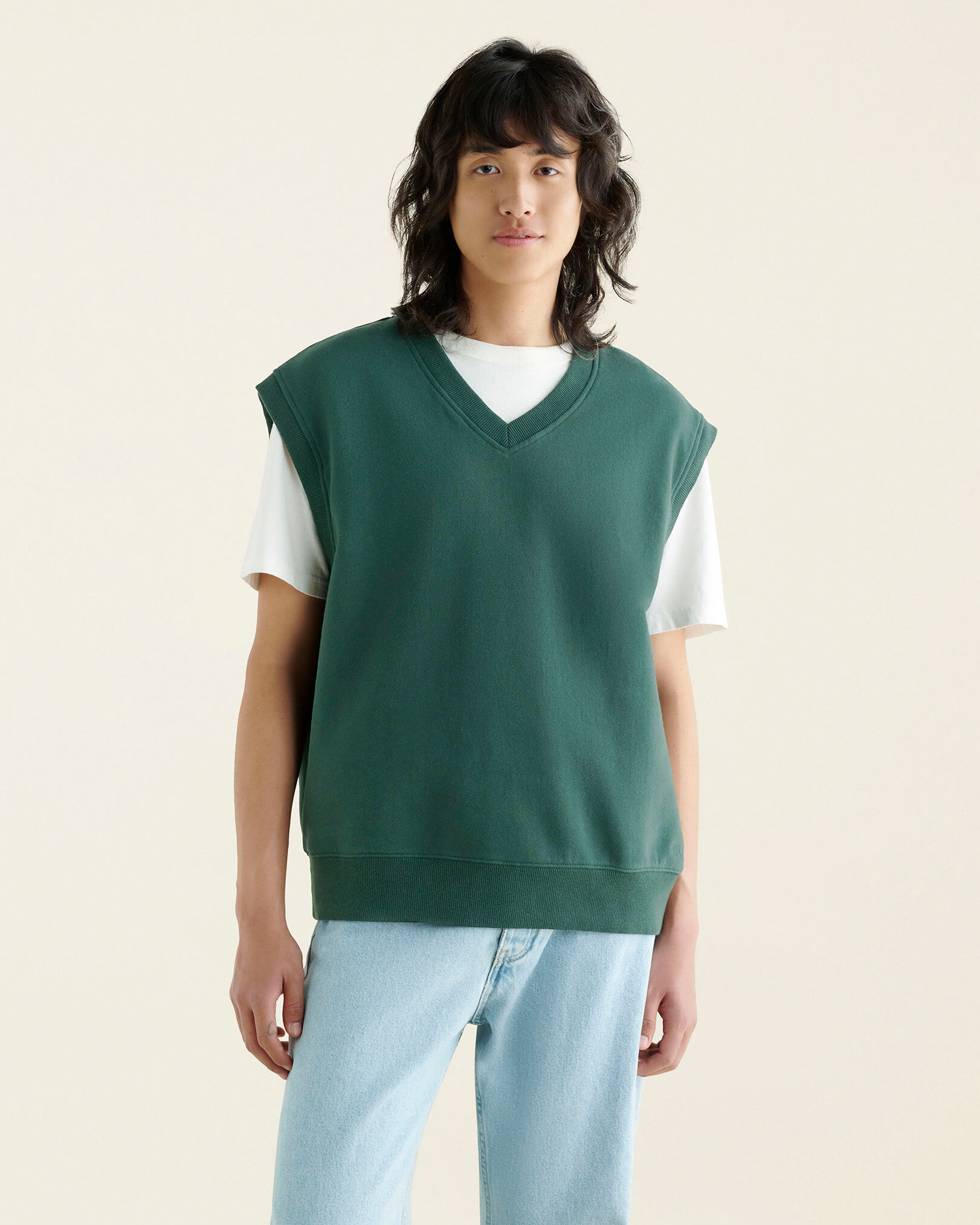 Sweatshirt with vest sale