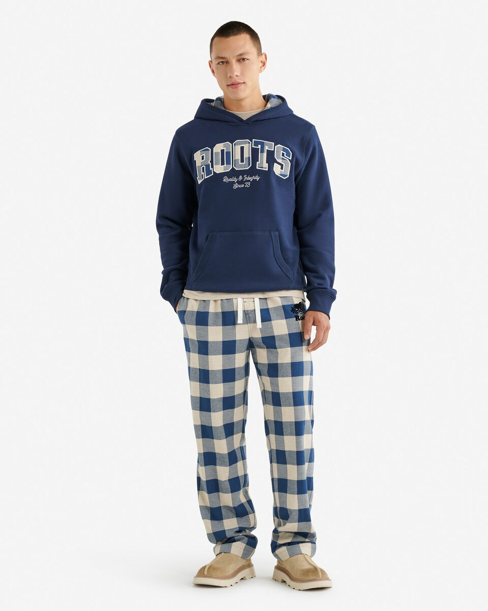 Plaid Applique Hoodie