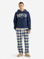 Plaid Applique Hoodie
