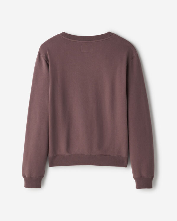 Chandail col en V en molleton de coton bio Cooper