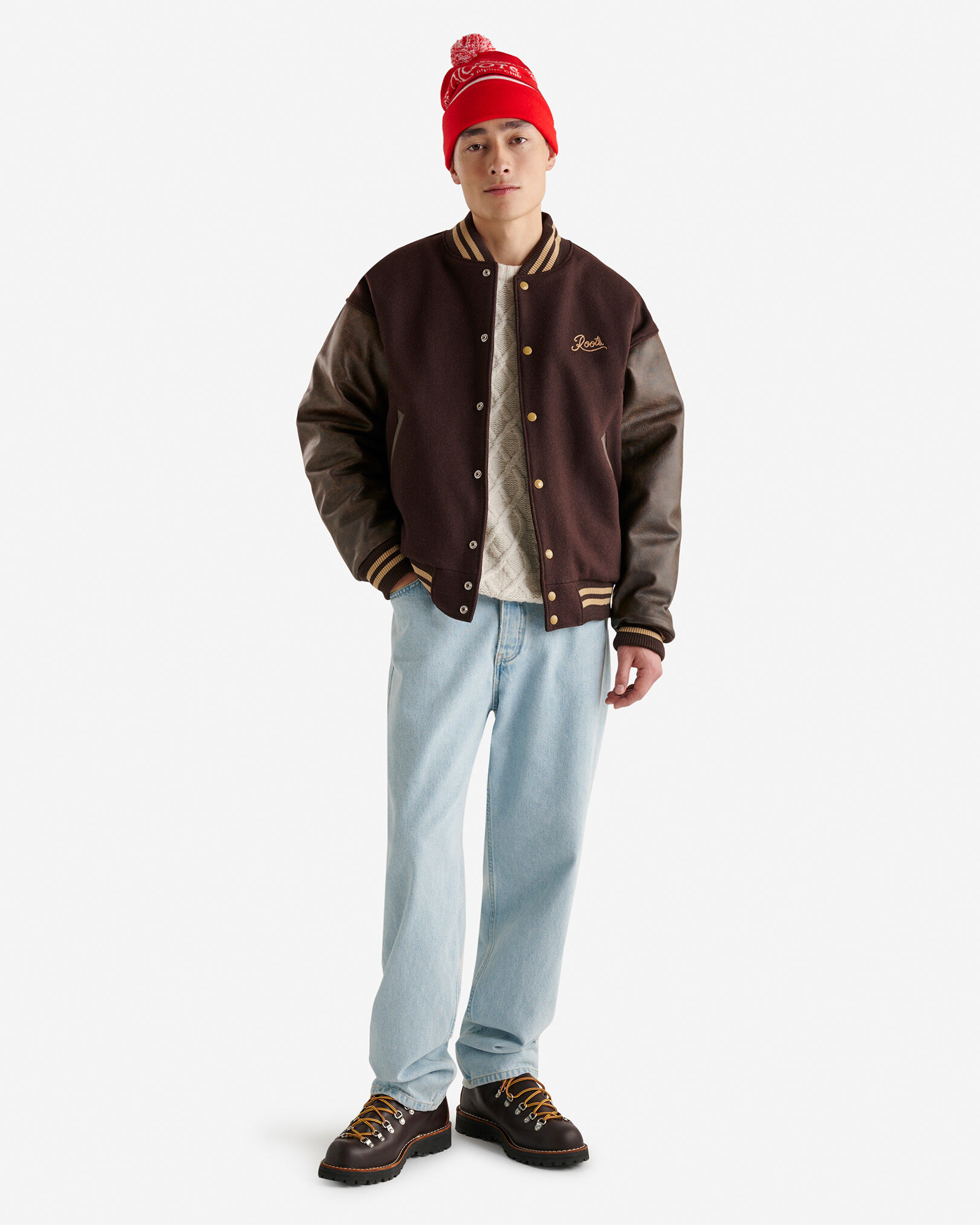 Blouson universitaire rétro Mathews