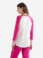 T-shirt style baseball Cooper en coton bio pour femme