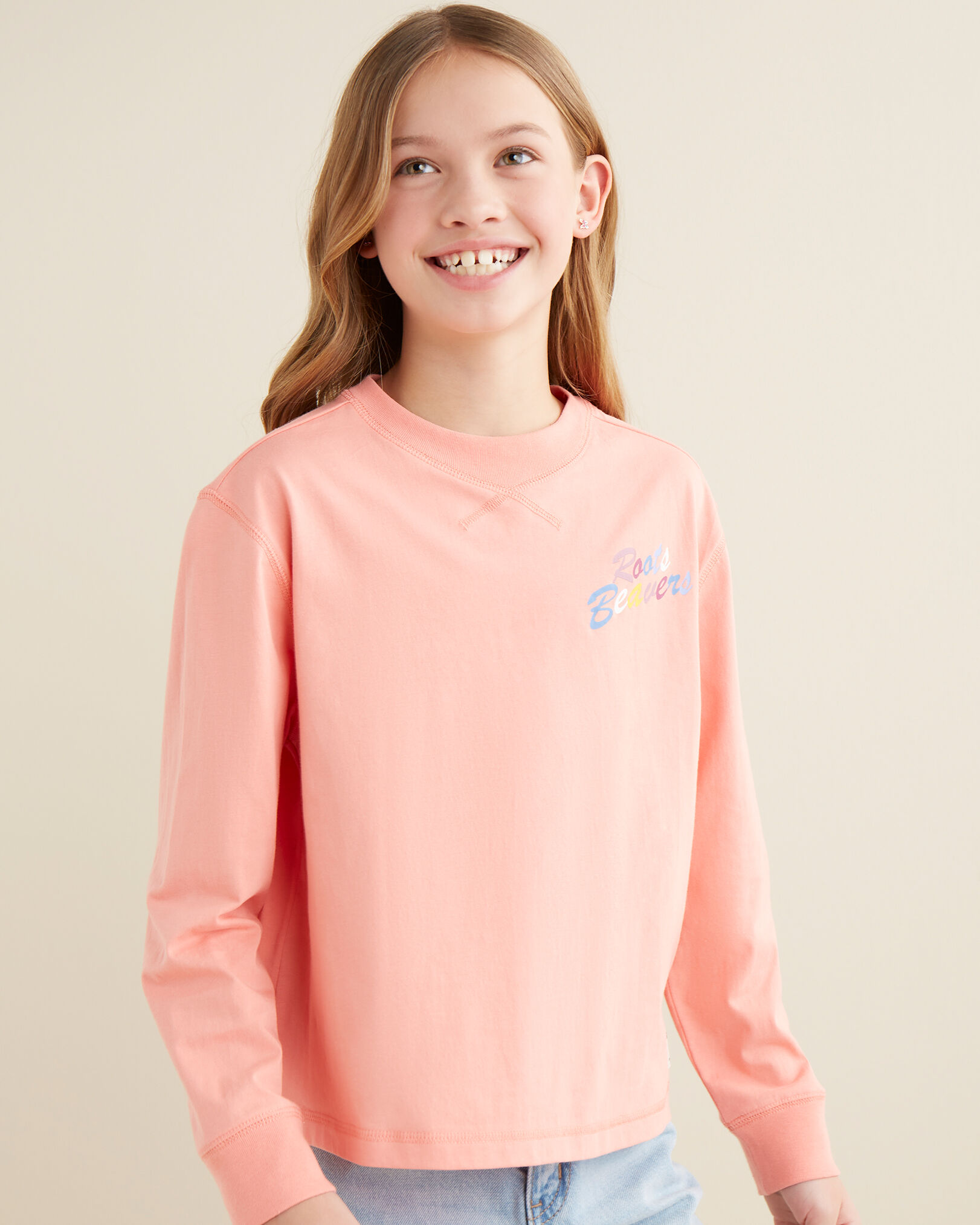 Girls long new arrivals sleeve shirts