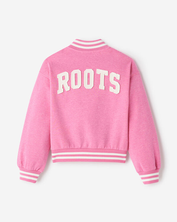 Girls Cooper Sparkle Varsity Jacket Girls Cooper Sparkle Varsity Jacket