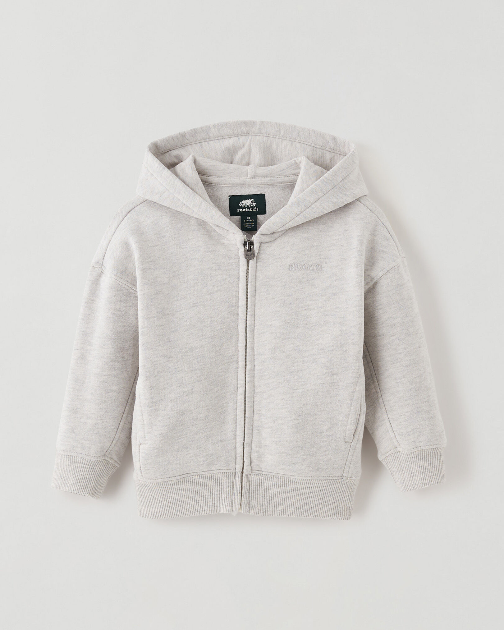 White zip outlet up hoodie toddler