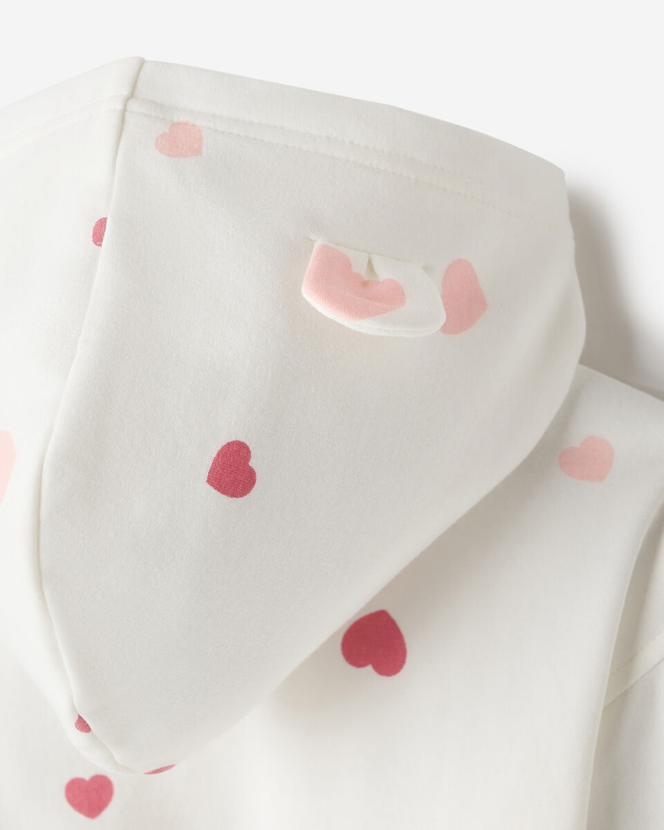 Chandail &agrave; capuchon et glissi&egrave;re douillet Amour Ourson pour tout-petits