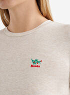 Womens Holiday Fitted Long Sleeve Top