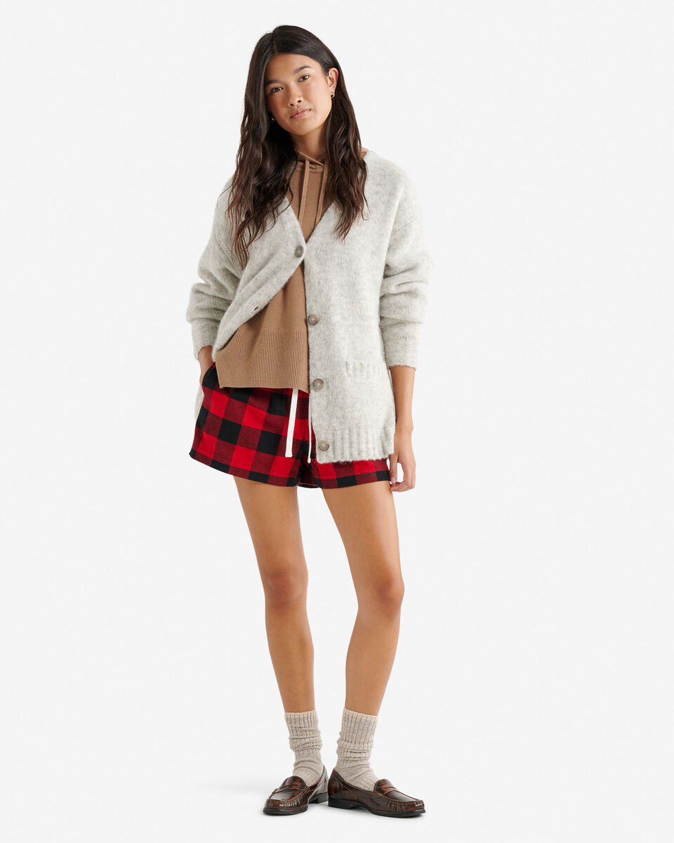 Womens Plaid Pajama Short