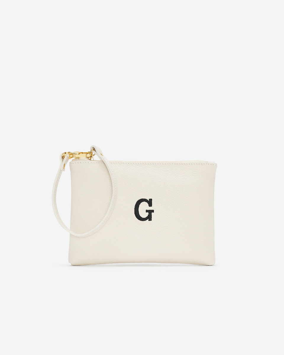 Monogram Wristlet Ivory