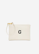 Monogram Wristlet Ivory