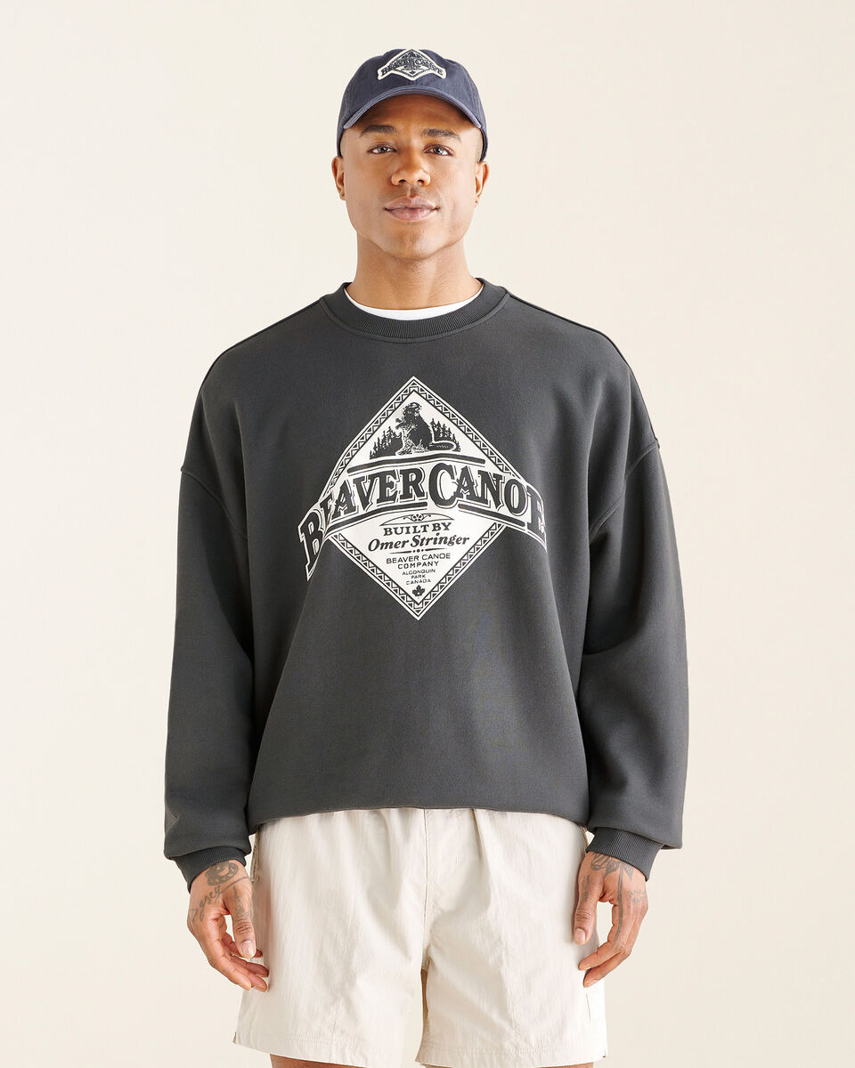 Roots Beaver Canoe Relaxed Crew Sweatshirt Gender Free. 1