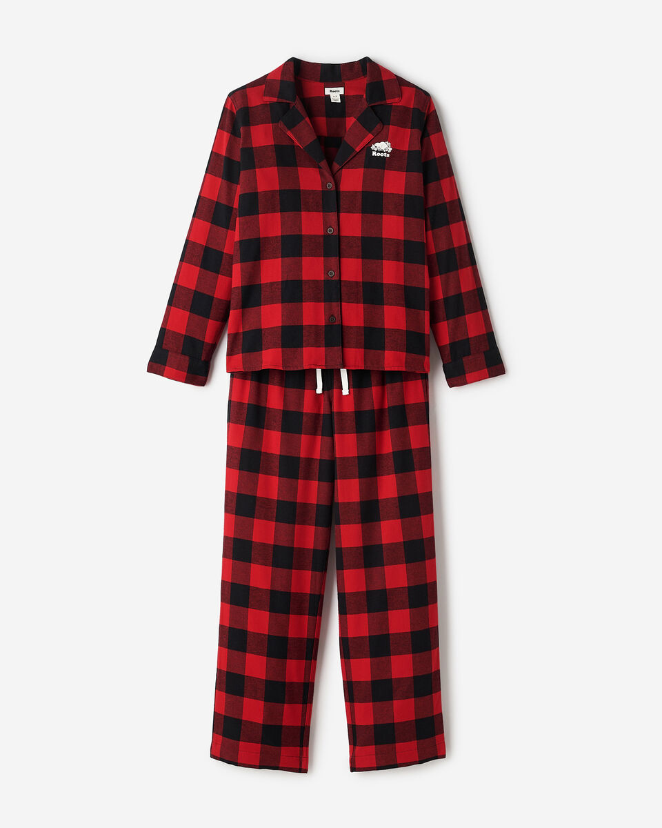 Womens Plaid Pajama Set