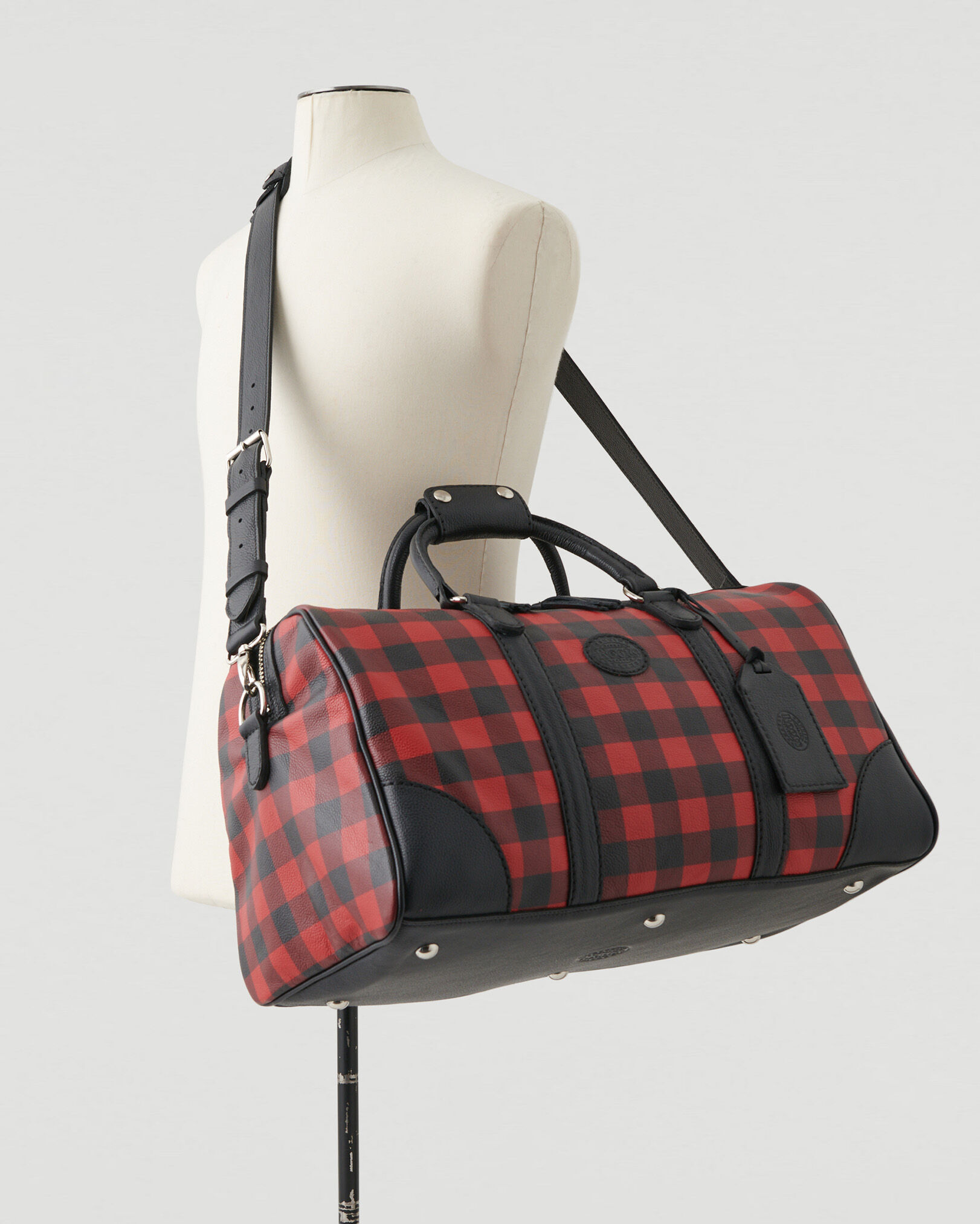 Plaid overnight bag on sale