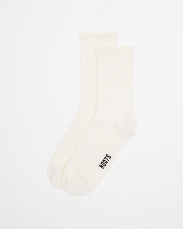 Chaussettes courtes à volants Alice pour femme 