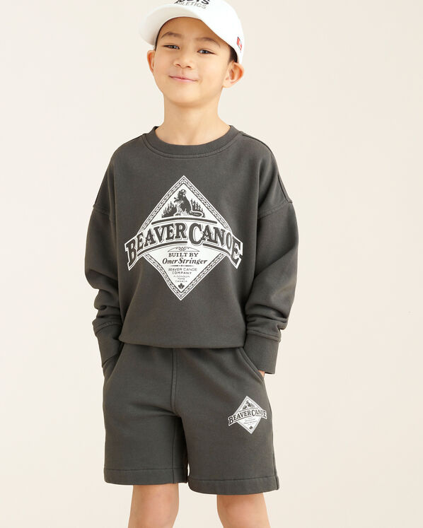 Kids Beaver Canoe Relaxed Crew Sweatshirt