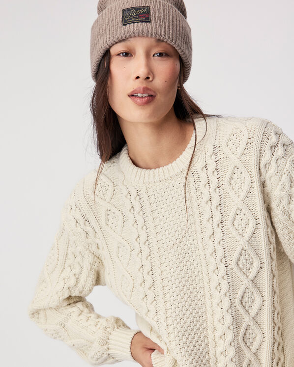 Cable Knit Crew Sweater