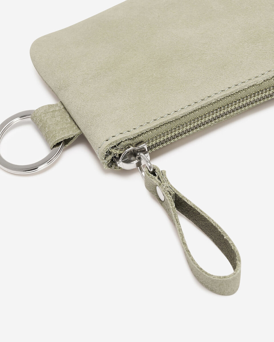 Pochette &agrave; glissi&egrave;re en cuir Tribe