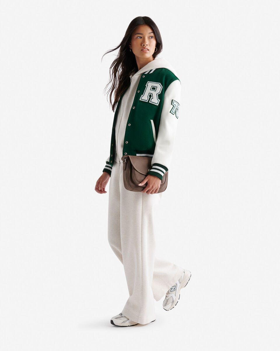 Blouson universitaire rétro pour femme