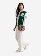 Blouson universitaire rétro pour femme