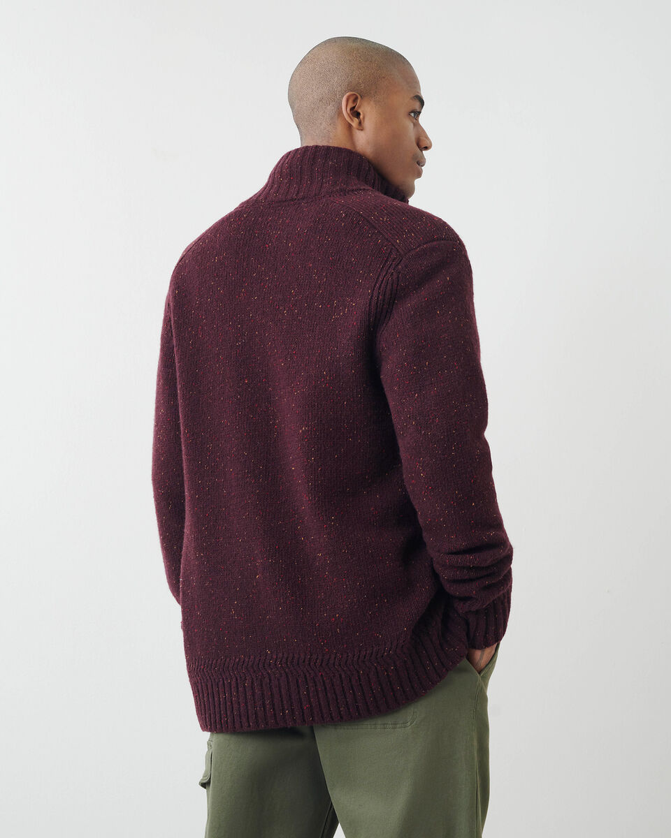 Blouson à glissière en laine