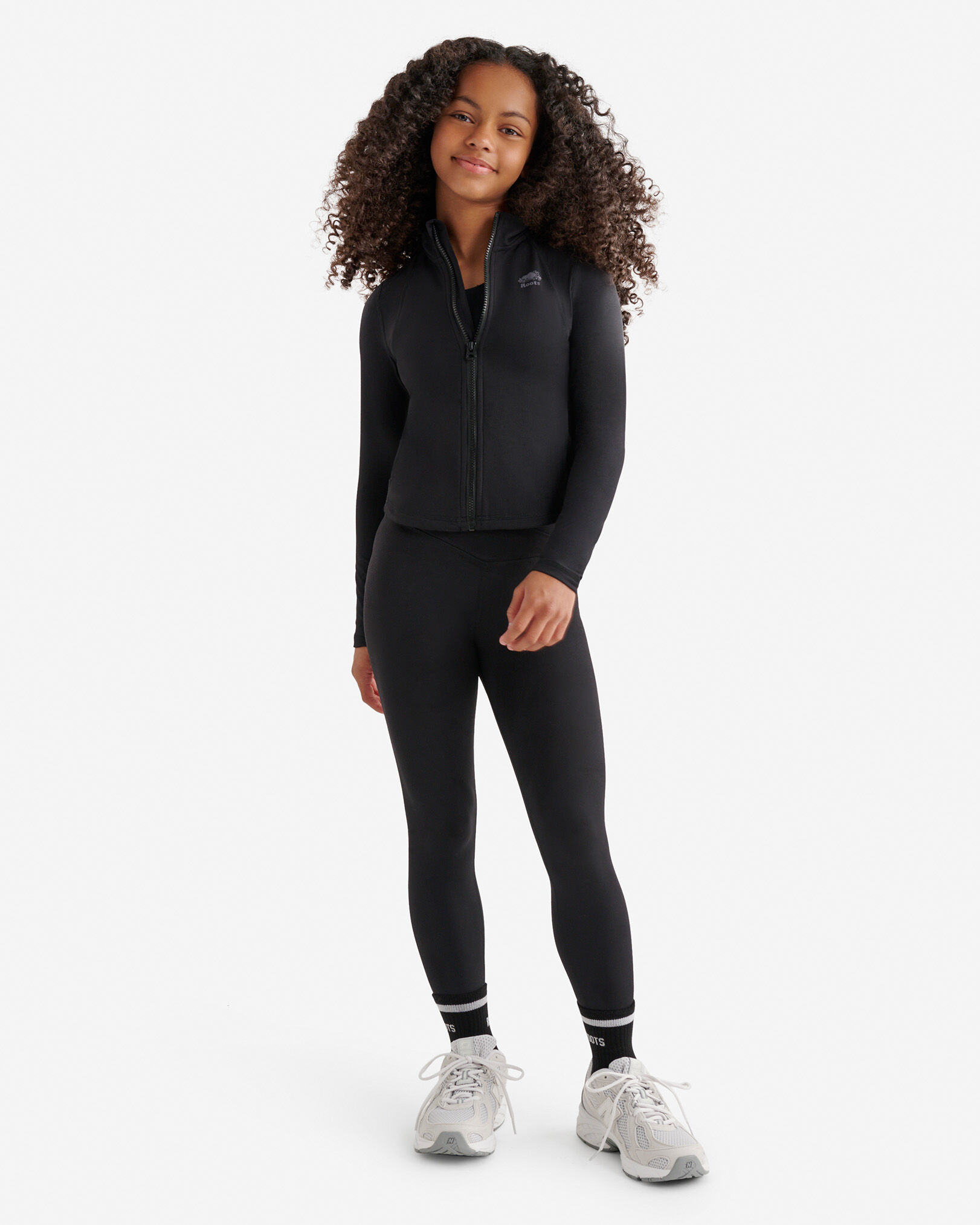 Girls Active Fitted Track Jacket
