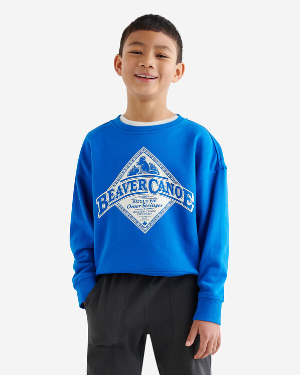 Kids Beaver Canoe Relaxed Crew Sweatshirt