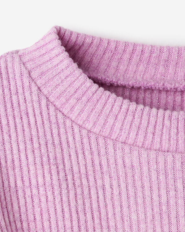 T-shirt côtelé scintillant Cooper pour toutes-petites