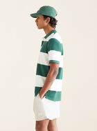 Polo en coton piqué à rayure rugby