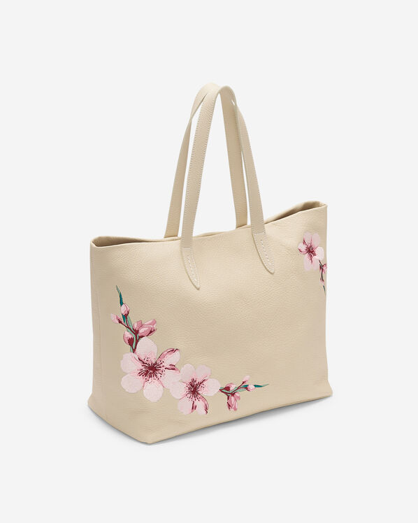 Floral Carryall Tote Cloud