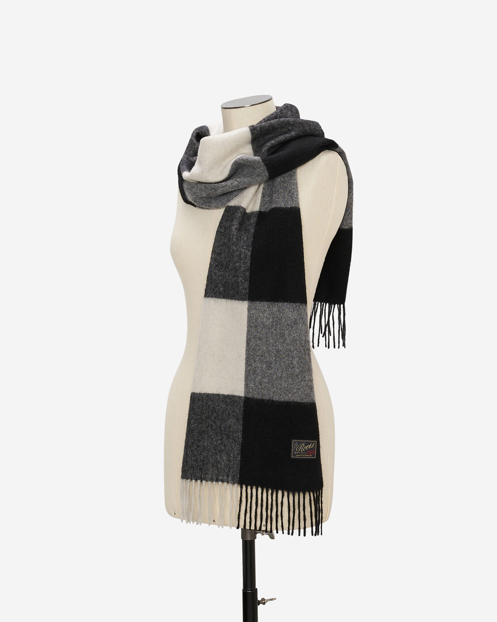 Plaid Wool Scarf