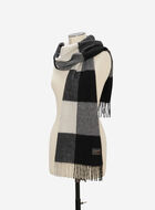 Écharpe en laine à carreaux