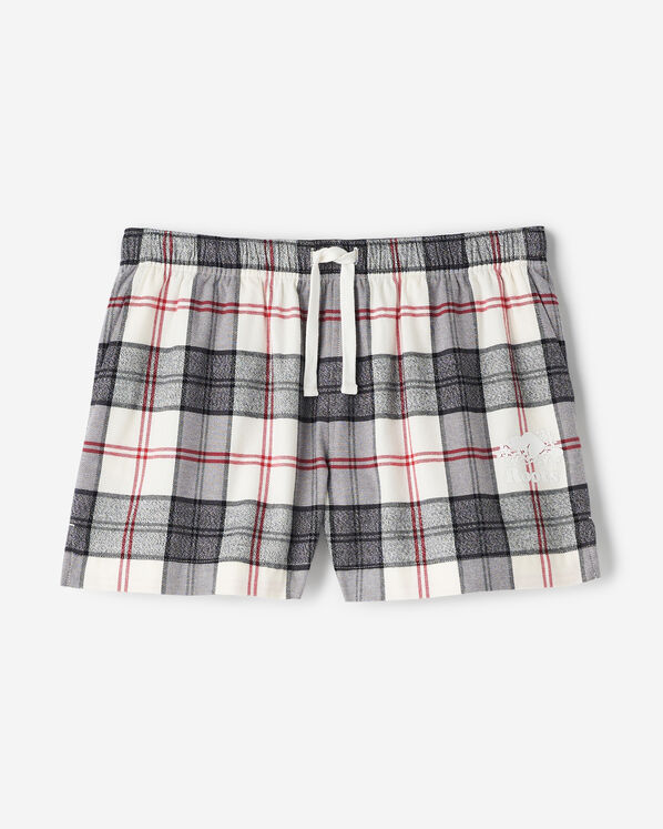 Short de pyjama &agrave; carreaux pour femme