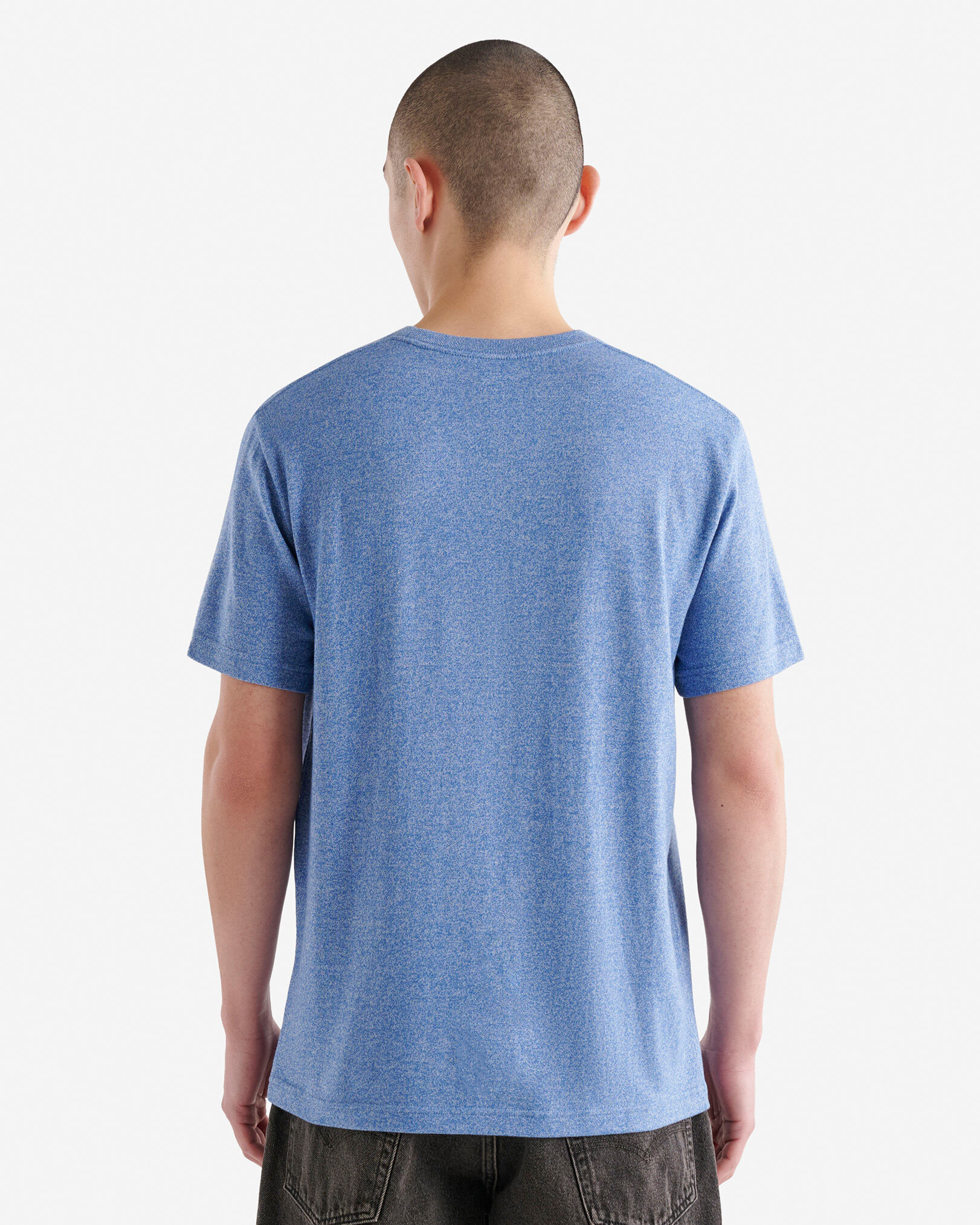T-shirt poivré en coton bio pour hommes