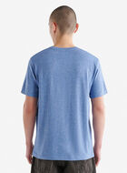 T-shirt poivré en coton bio pour hommes