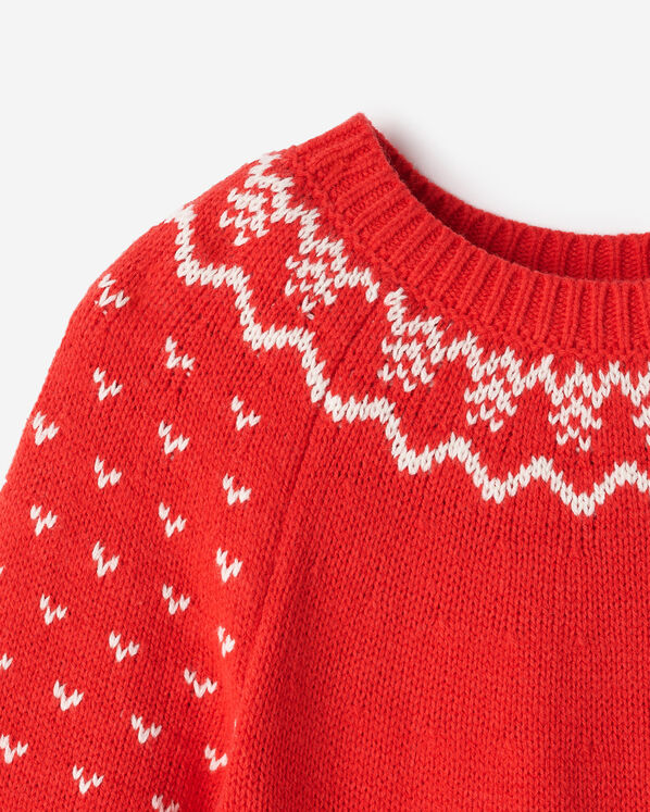 Toddler Girls Cabin Fair Isle Dress