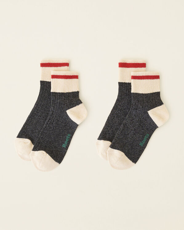 Adult Cotton Cabin Ankle Sock 2 Pack