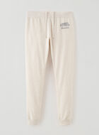 Legging douillet à cheville côtelée en coton bio Cooper