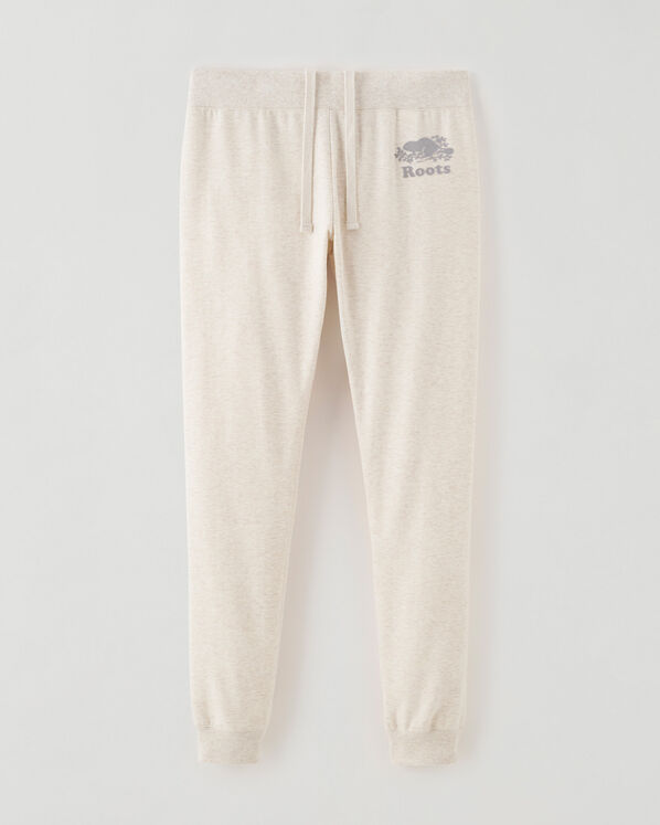 Legging douillet à cheville côtelée en coton bio Cooper