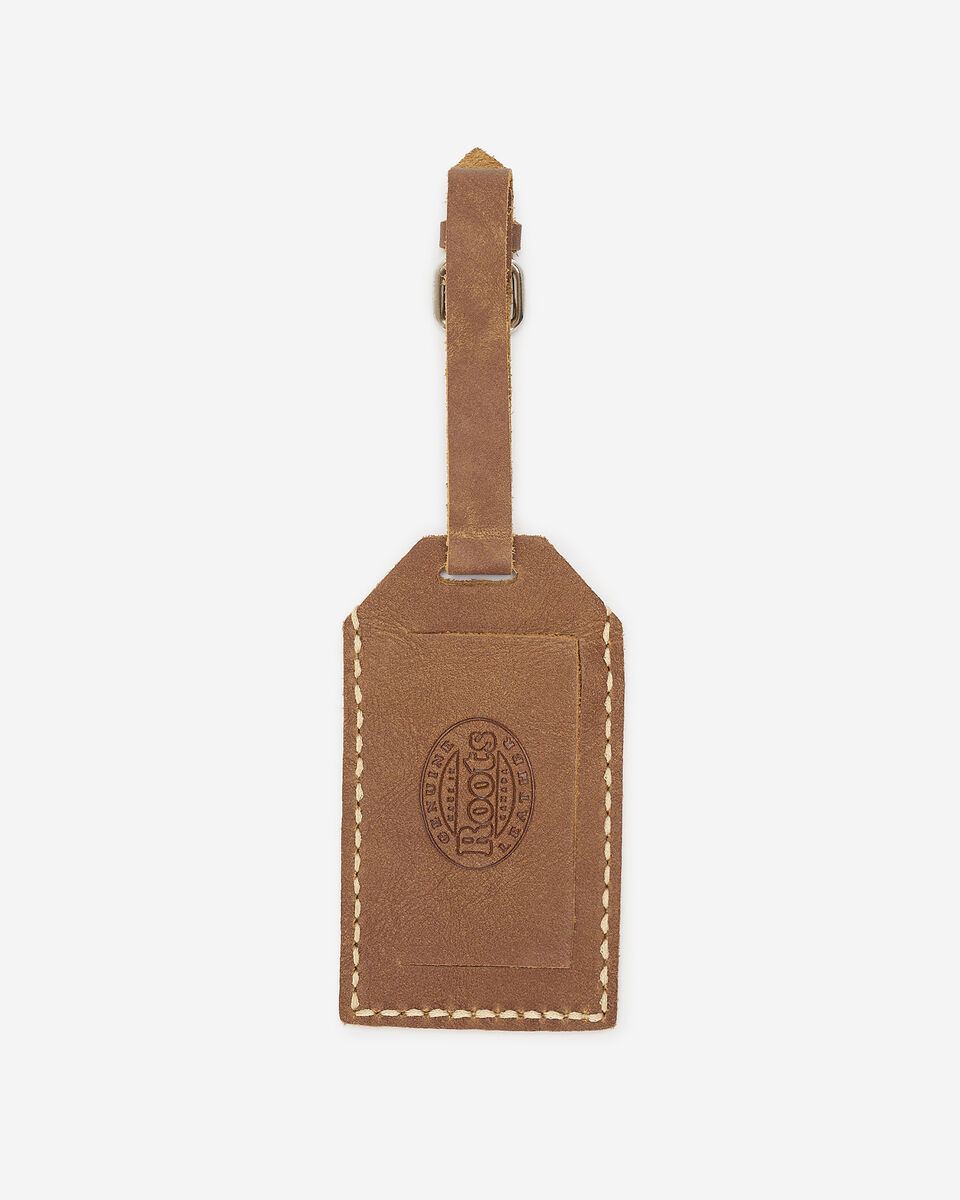Étiquette de bagage Feuille d’érable en cuir Tribe
