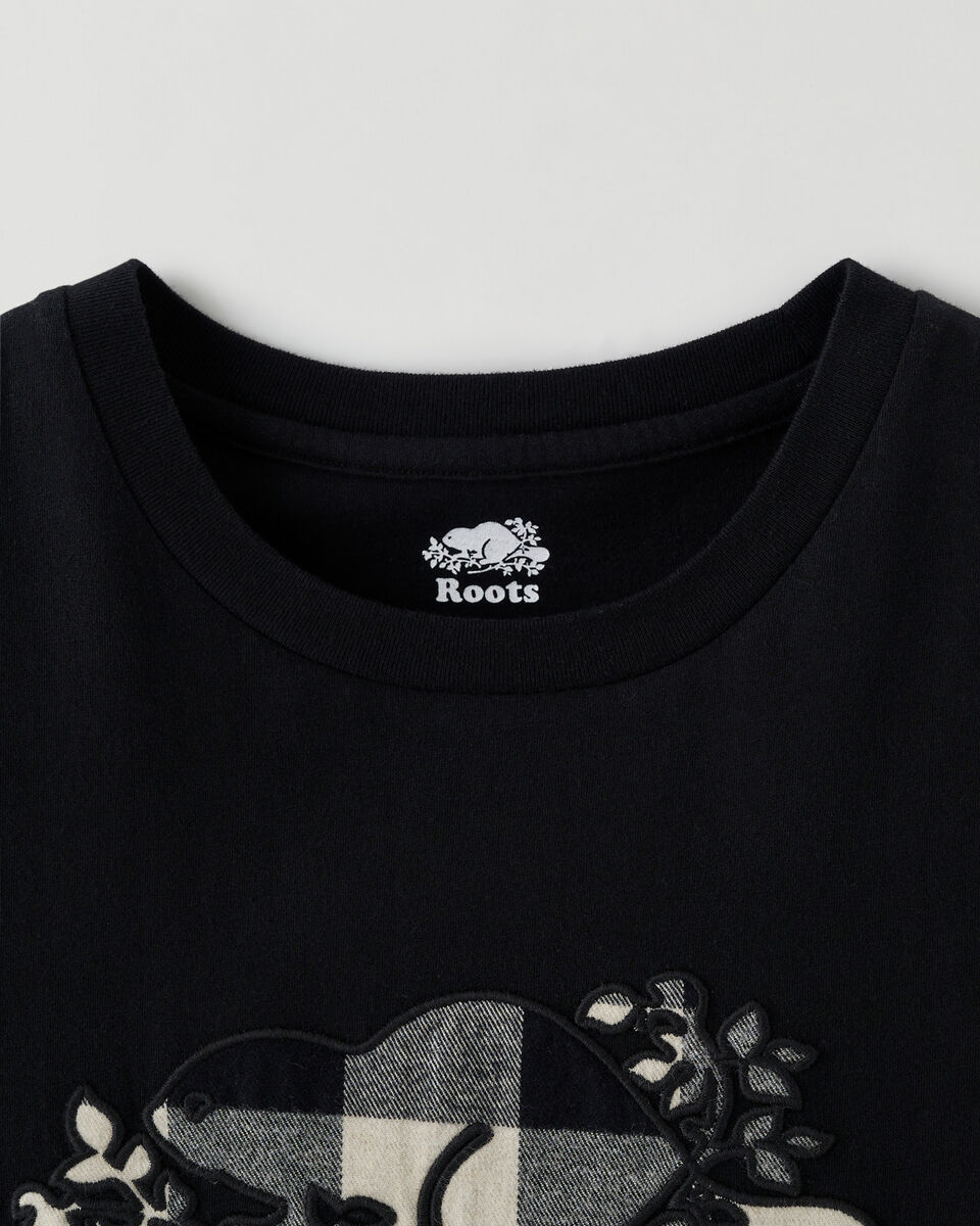 T-shirt à carreaux Cooper pour femme