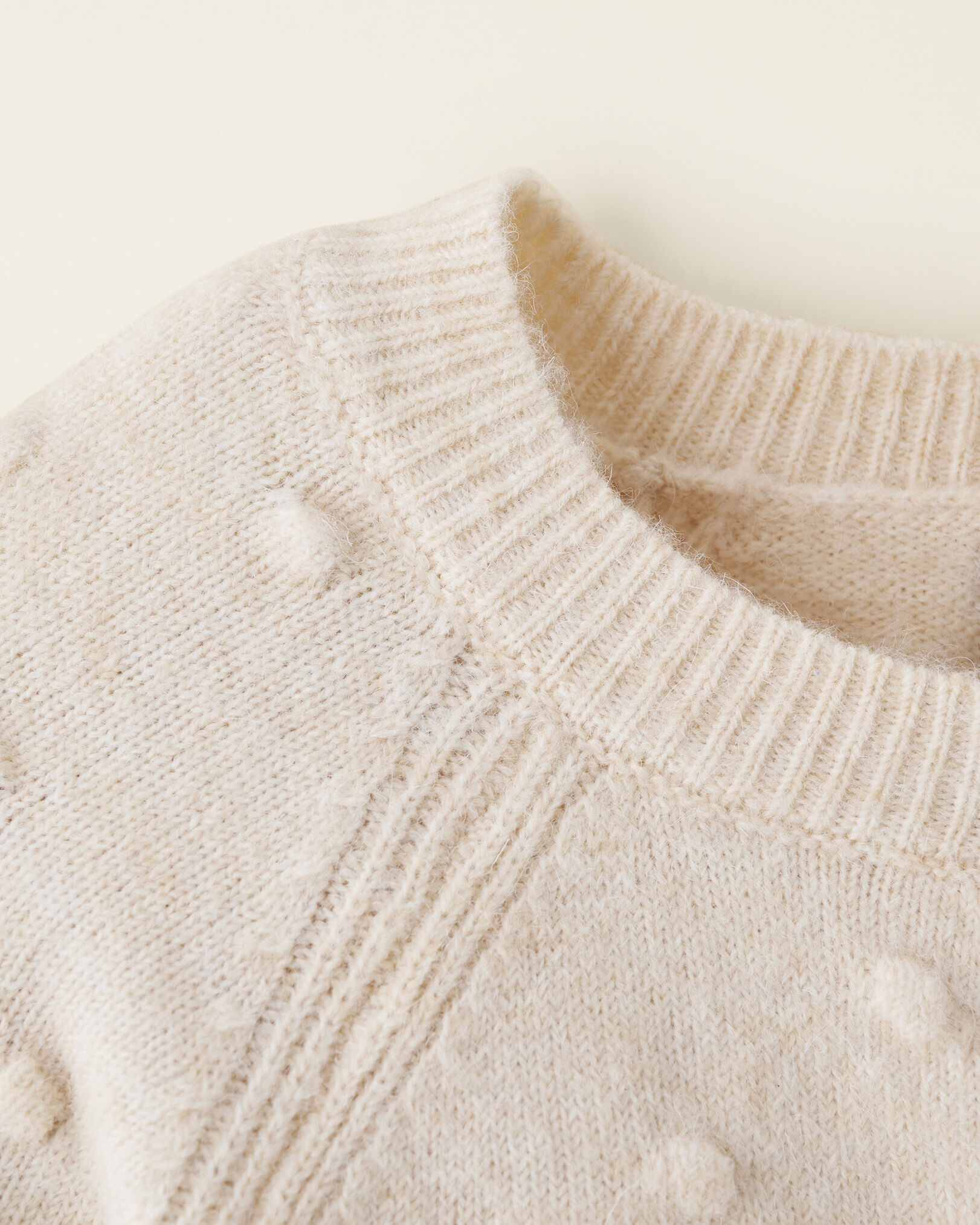Cream pom pom cardigan hotsell